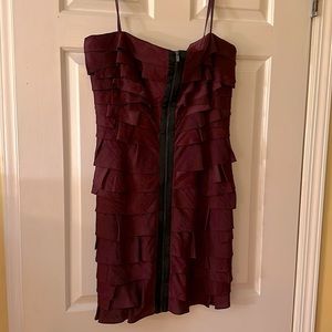 BCBG Strapless Tiered Dress